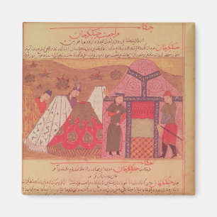 Aimant Genghis Khan devant sa tente