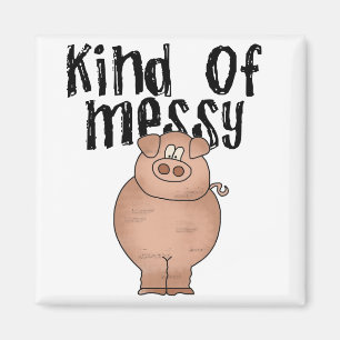 Aimant Genre de porc de T-shirts et de cadeaux malpropres