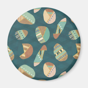 Aimant Geo Step extérieur   Motif bleu