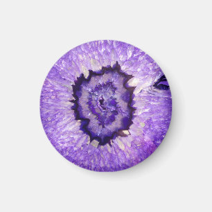 Aimant Géode d'âge violet de plumes