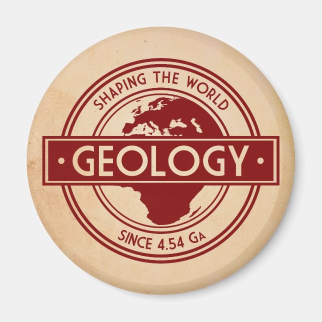 Aimant Géologie - Façonner le Logo Mondial (Europe) (Devant)