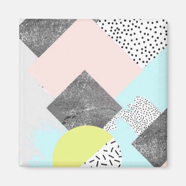 Aimant Geometric Abstract Scandi (Devant)