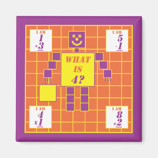 Aimant Géométrie-aimant-Carré-âge 4