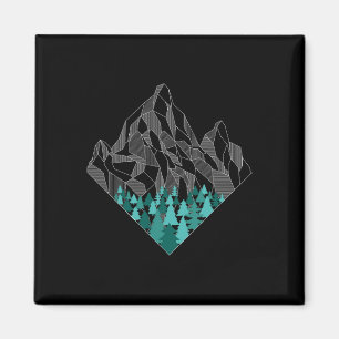 Aimant Géométrie Montagnes Minimales Randonnée Extérieur
