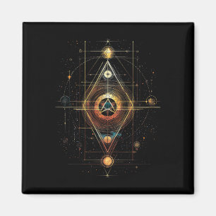 Aimant Géométrie sacrée Cube Metatron Yoga spirituel _1