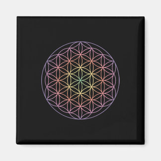 Aimant Géométrie sacrée La Fleur de Vie Yoga Yantra Sym