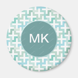 Aimant Géométrique vert de Seafoam