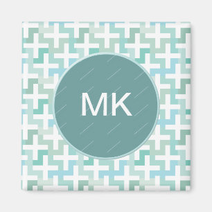 Aimant Géométrique vert de Seafoam