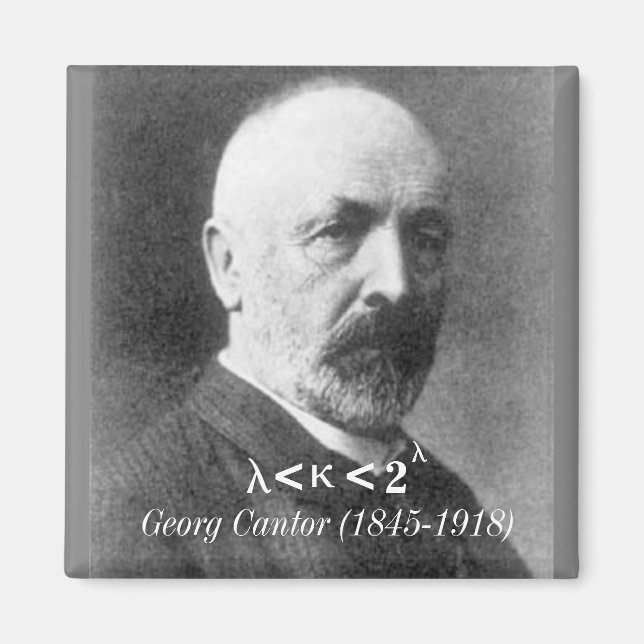 Aimant Georg Cantor, l'hypothèse du continuum (Devant)
