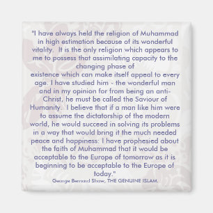 Aimant George Bernard Shaw cite l'aimant frigo