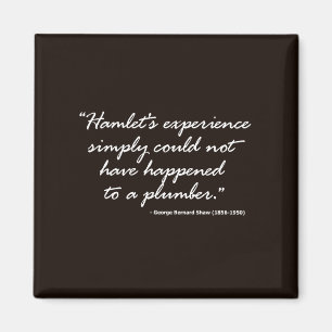 Aimant George Bernard Shaw sur Hamlet