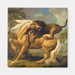 Aimant George Stubbs A Lion Attacking a Horse, c.1762