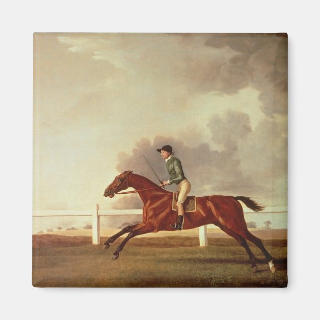 Aimant George Stubbs | Bay Malton avec John Singleton Up, (Devant)