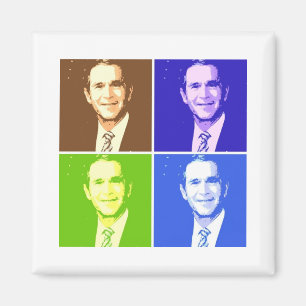 Aimant George W Bush Pop Art