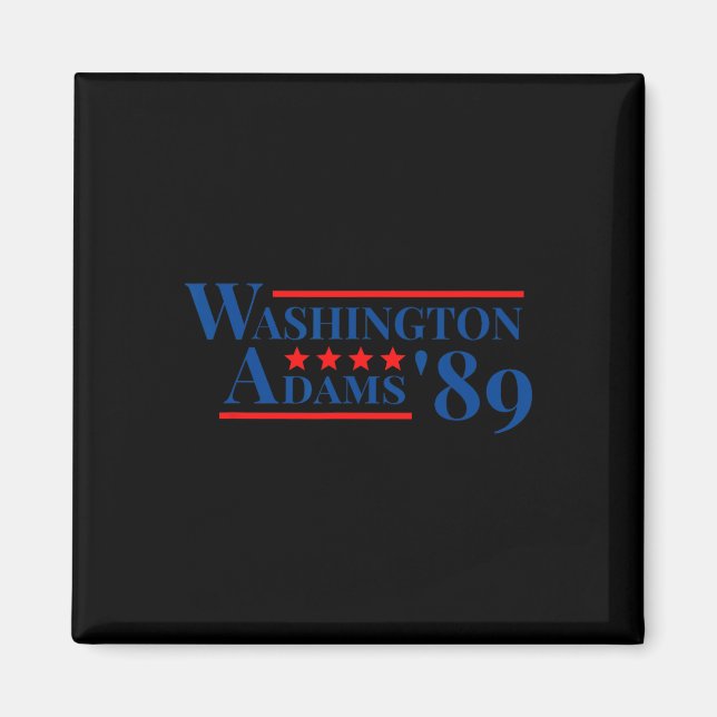 Aimant George Washington Adams 1789 Élections Fondateur (Devant)