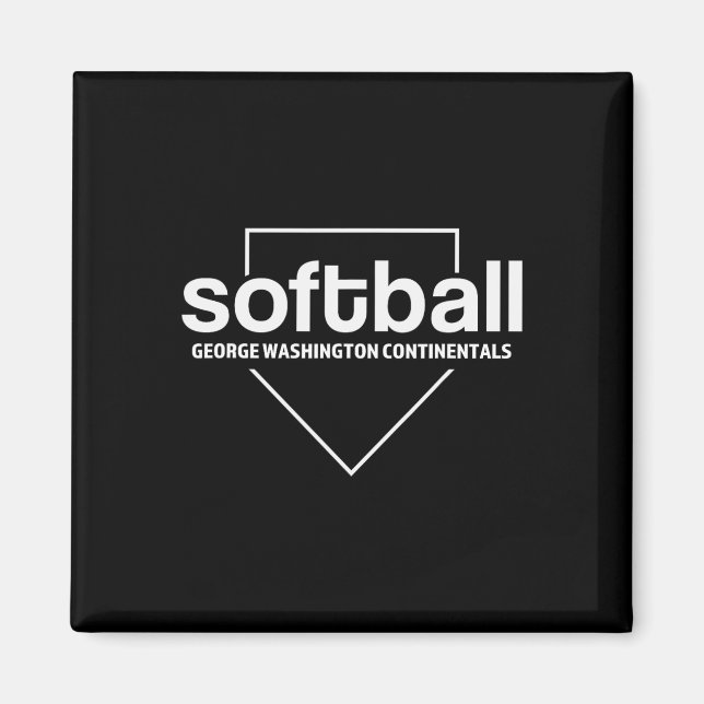 Aimant George Washington Continentals Softball Home Plate (Devant)