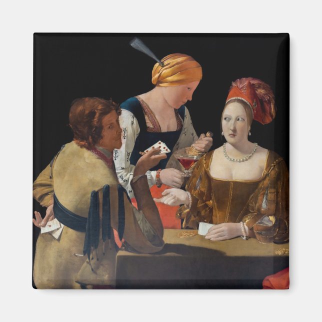 Aimant Georges de la Tour - Cheat with Ace of Diamonds (Devant)