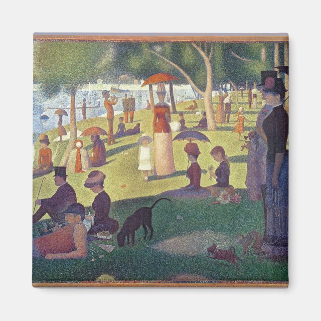 Aimant Georges Pierre Seurat | Dimanche après-midi sur l' (Devant)