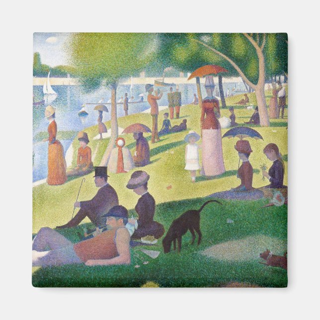 Aimant Georges Seurat - Un dimanche après-midi à l'Île de (Devant)