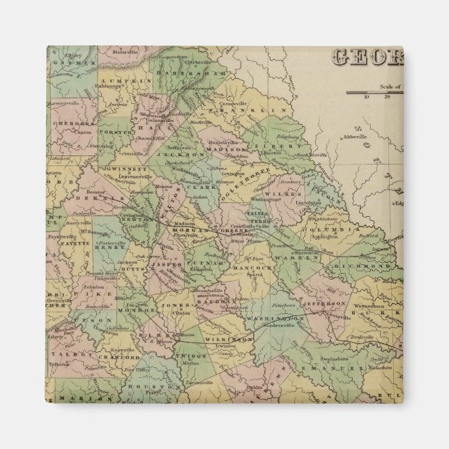 Aimant Géorgie 10 (Devant)