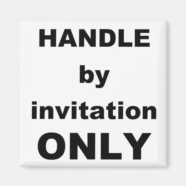 Aimant GÉRER sur invitation uniquement (Devant)