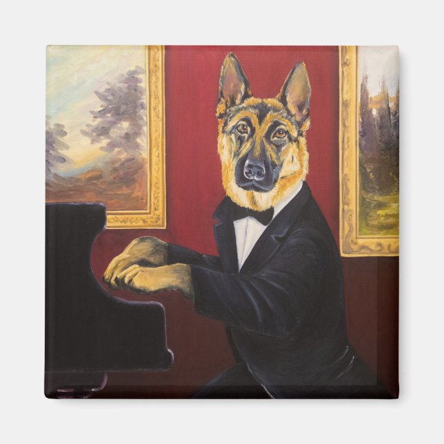 Aimant German Shepherd | Piano Waltz (Devant)