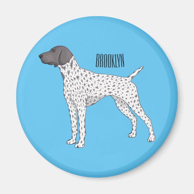 Aimant German Shorthred Pointer dog (Devant)