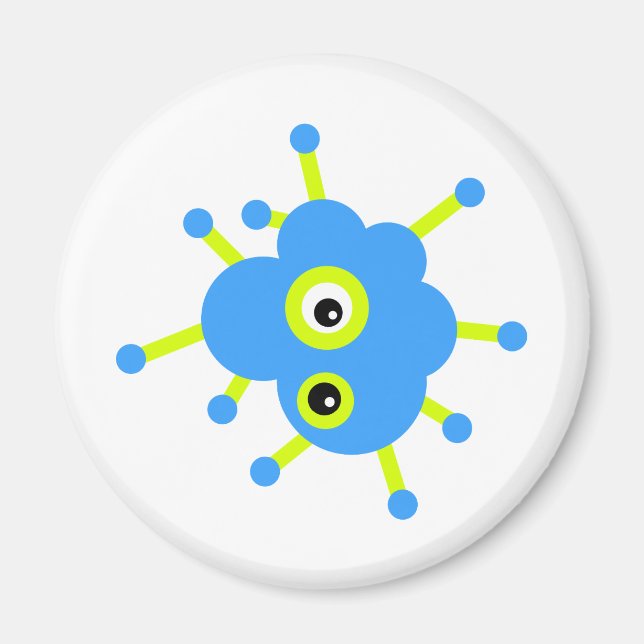 Aimant Germe de nuage bleu (Devant)