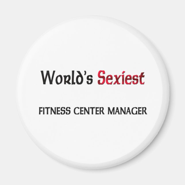Aimant Gestionnaire du centre de remise en forme le plus  (Devant)