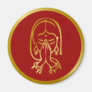 Aimant Gesture de bienvenue indienne - Namaskar