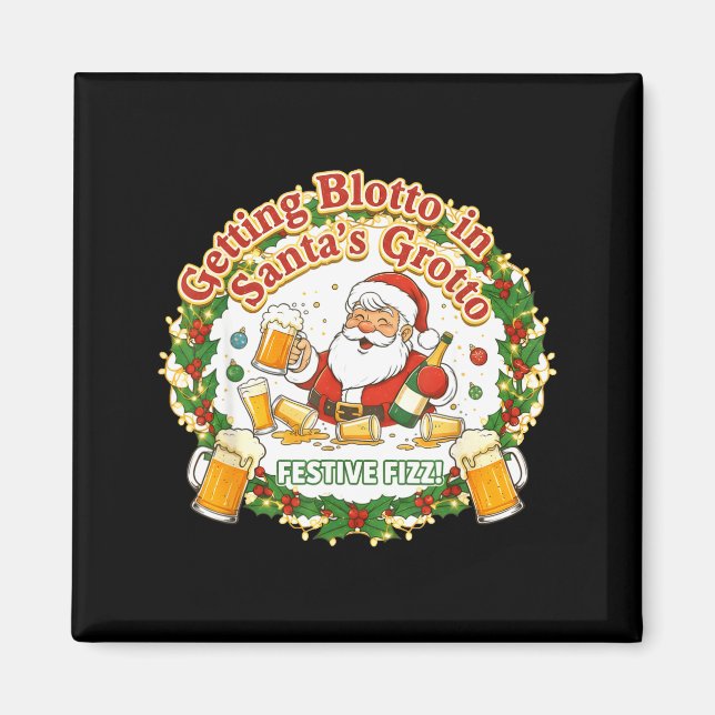 Aimant Getting Blotto In Santa's Grotto Drunk Friends Nig (Devant)