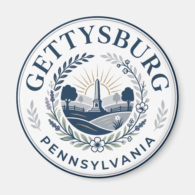 Aimant Gettysburg, Pennsylvanie Pennsylvanie (Devant)