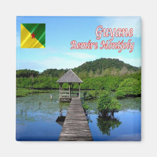 Aimant GF-Guyane Française Remire Montjoly Landscap fore