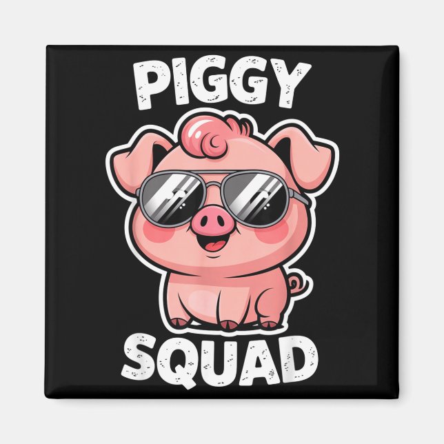 Aimant Ggy Squad G Wearing Sungles As Animal Funny Farmer (Devant)