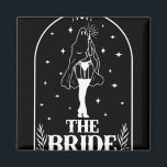 Aimant Ghost Bride Coven Gothique Halloween Mariage Bache<br><div class="desc">Ghost Bride Coven Gothique Halloween Mariage Bachelorette</div>