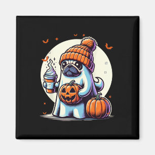 Aimant Ghost Carlin Citrouille Boissons Beanie Automne Ha