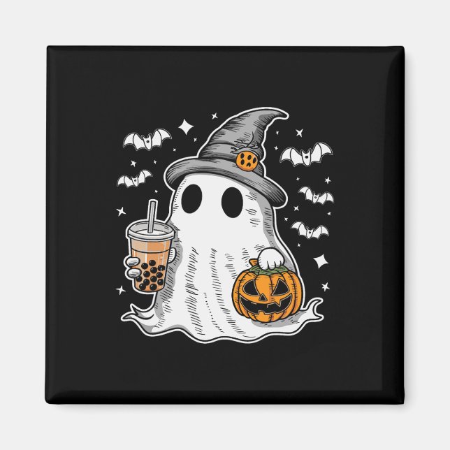 Aimant Ghost Milktea Ghost Boire Bubble Tea (Devant)