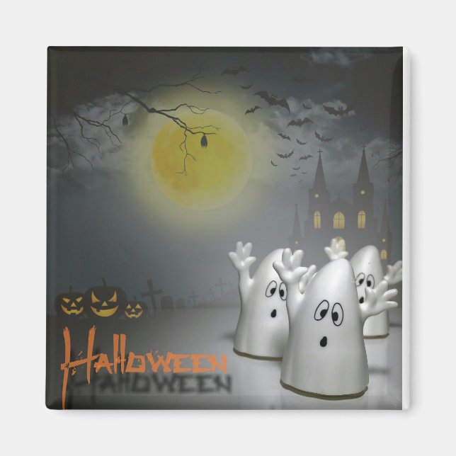 Aimant Ghostly Halloween (Devant)