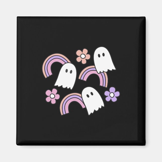 Aimant Ghosts Et Rainbows D'Halloween (Devant)