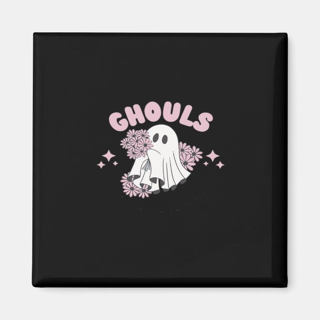 Aimant Ghouls veut juste s'amuser Halloween Art Basic Sty (Devant)