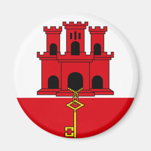 Aimant GI de drapeau du Gibraltar
