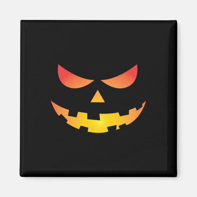 Aimant Giant Jack O'Lantern Face Halloween Citrouille Amu (Devant)