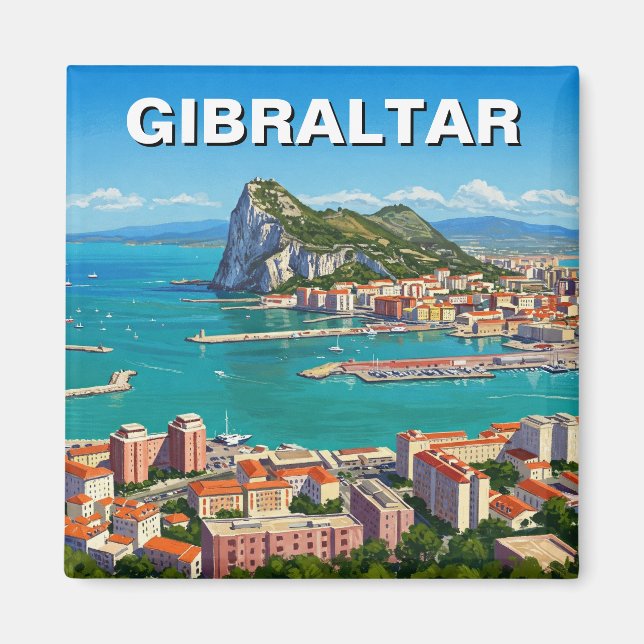 Aimant Gibraltar Travel (Devant)