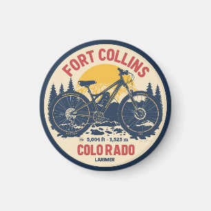 Aimant gif de vtt vintage fort collins colorado