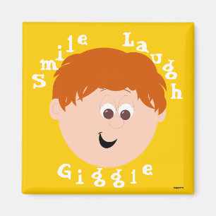 Aimant Giggle Visages Boy Redhead