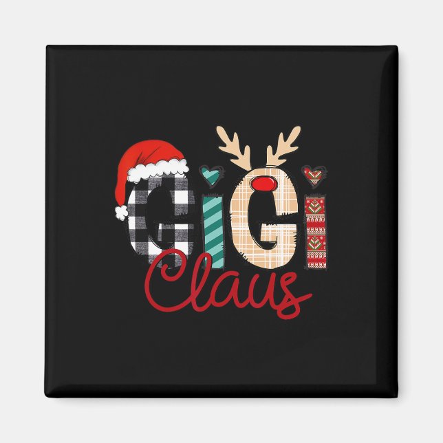 Aimant Gigi Claus Reindeer Noël (Devant)