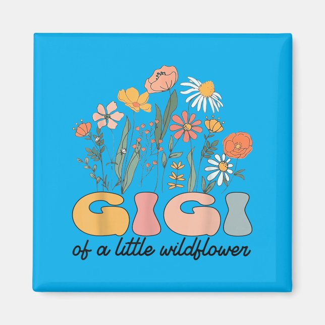 Aimant Gigi de la fête d'anniversaire de Little Wildflowe (Devant)