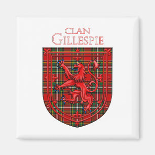 Aimant Gillespie Tartan Scottish Plaid Lion Rampant