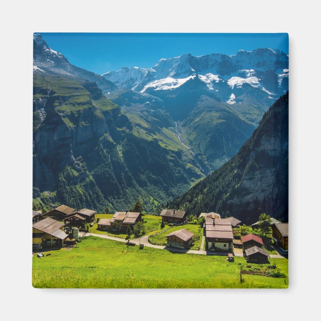 Aimant Gimmelwald Dans Les Alpes Suisses - Suisse (Devant)