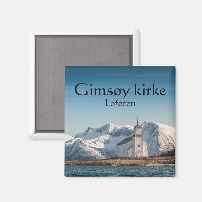 Aimant Gimsoy Church Lofoten (Recto/Verso)